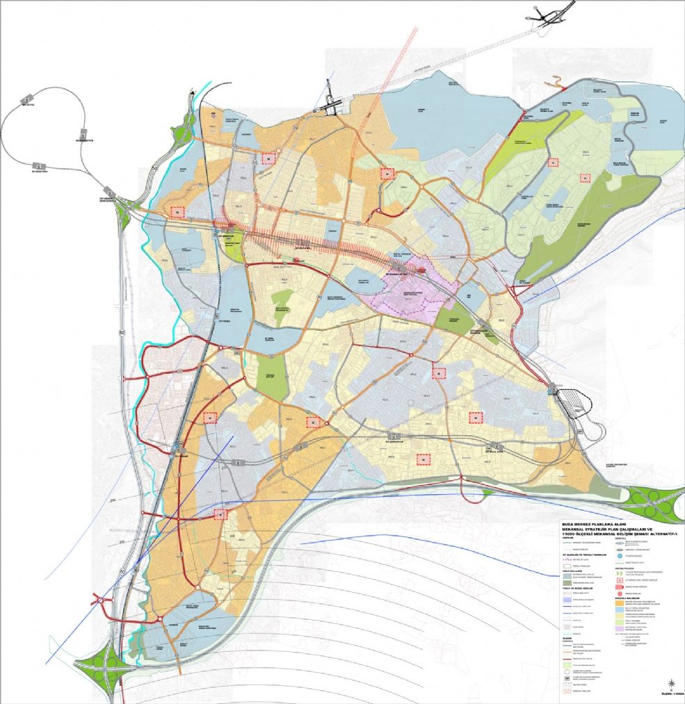 Buca Merkez Planlama Alanı Mekansal Stratejik Plan Çalışmaları ve 1/5000 Ölçekli Mekansal Gelişim Şeması Alternatifleri