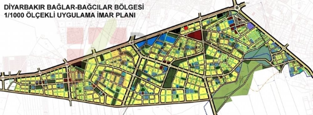 Diyarbakır Bağlar - Bağcılar 1/1.000 Ölçekli Uygulama İmar Planı