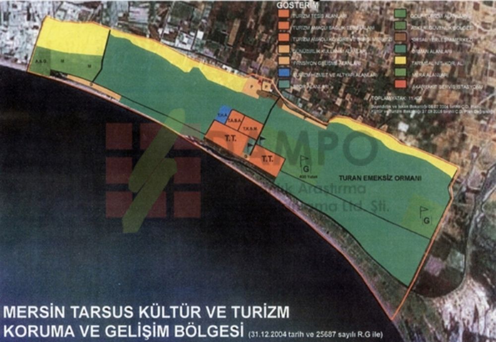 İçel-tarsus Kıyı Kesimi Turizm Merkezi Planı