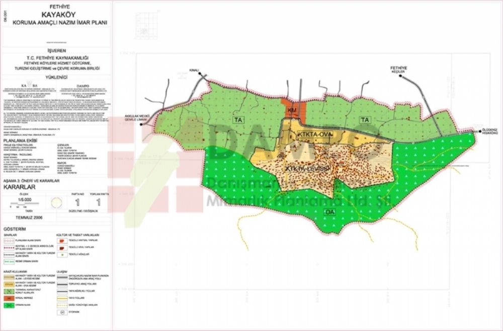Fethiye - Kayaköy Koruma Amaçlı İmar Planı (ka-ba - Dampo Ortak Girişimi)