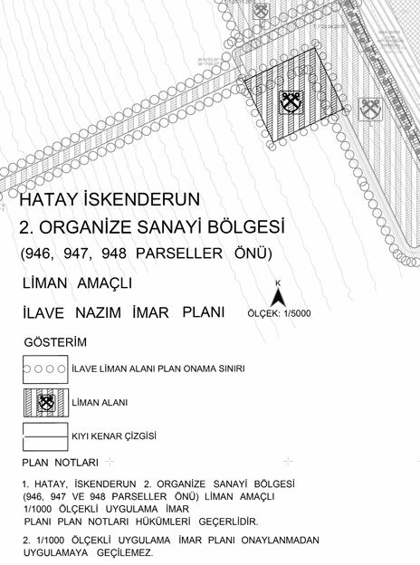 Hatay (İskenderun) 2. Organize Sanayi Bölgesi Liman Amaçlı İlave Nazım ve Uygulama İmar Planı