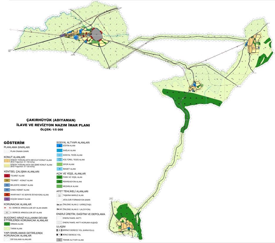 Çakırhüyük (Adıyaman) İlave ve Revizyon Nazım ve Uygulama İmar Planı