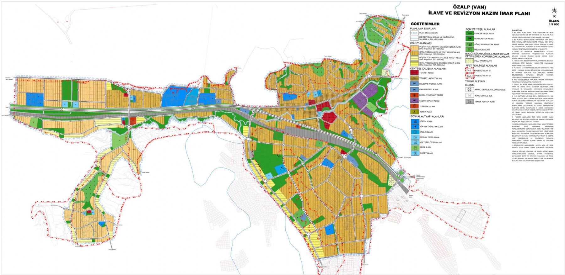 Özalp (Van) İlave ve Revizyon Nazım İmar Planı